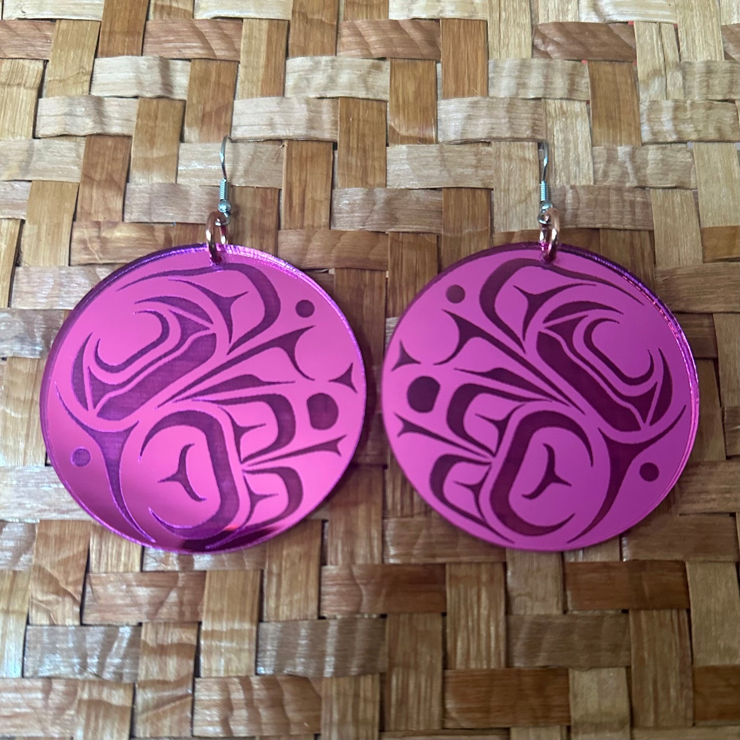 Raven Steals The Light Mirror Earrings
