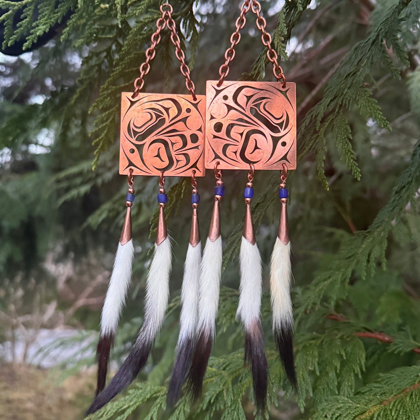 Raven Steals The Light Copper Earrings