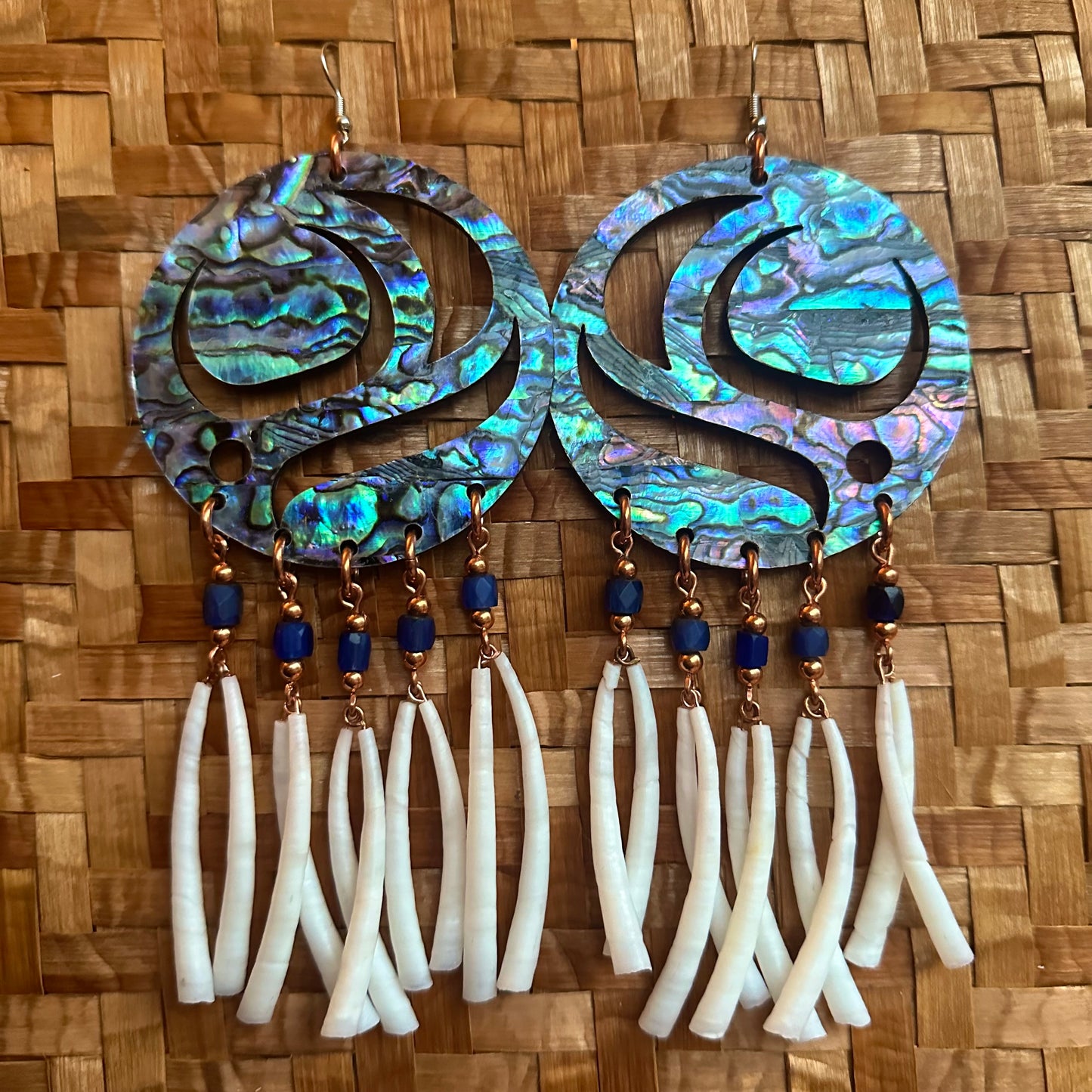 Salmon Egg Dangle Earrings