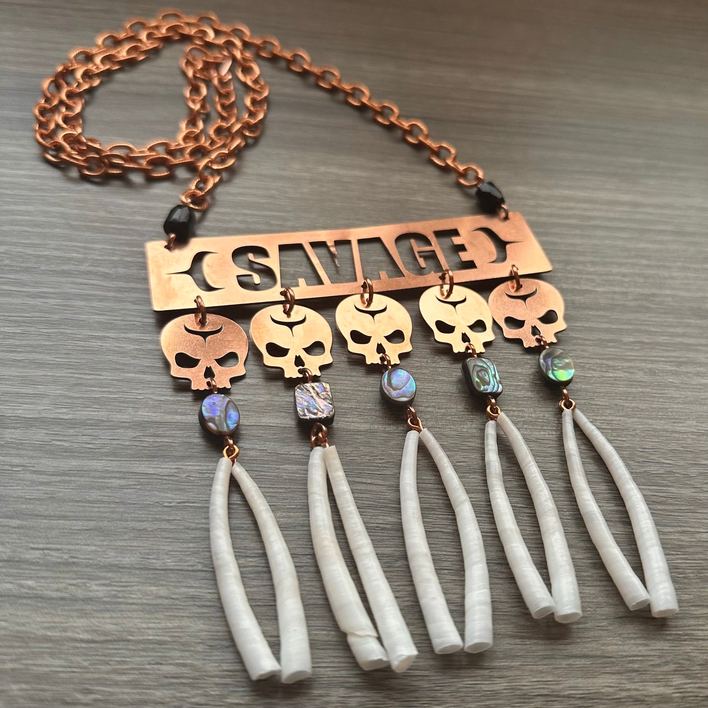 Copper $avage Necklace