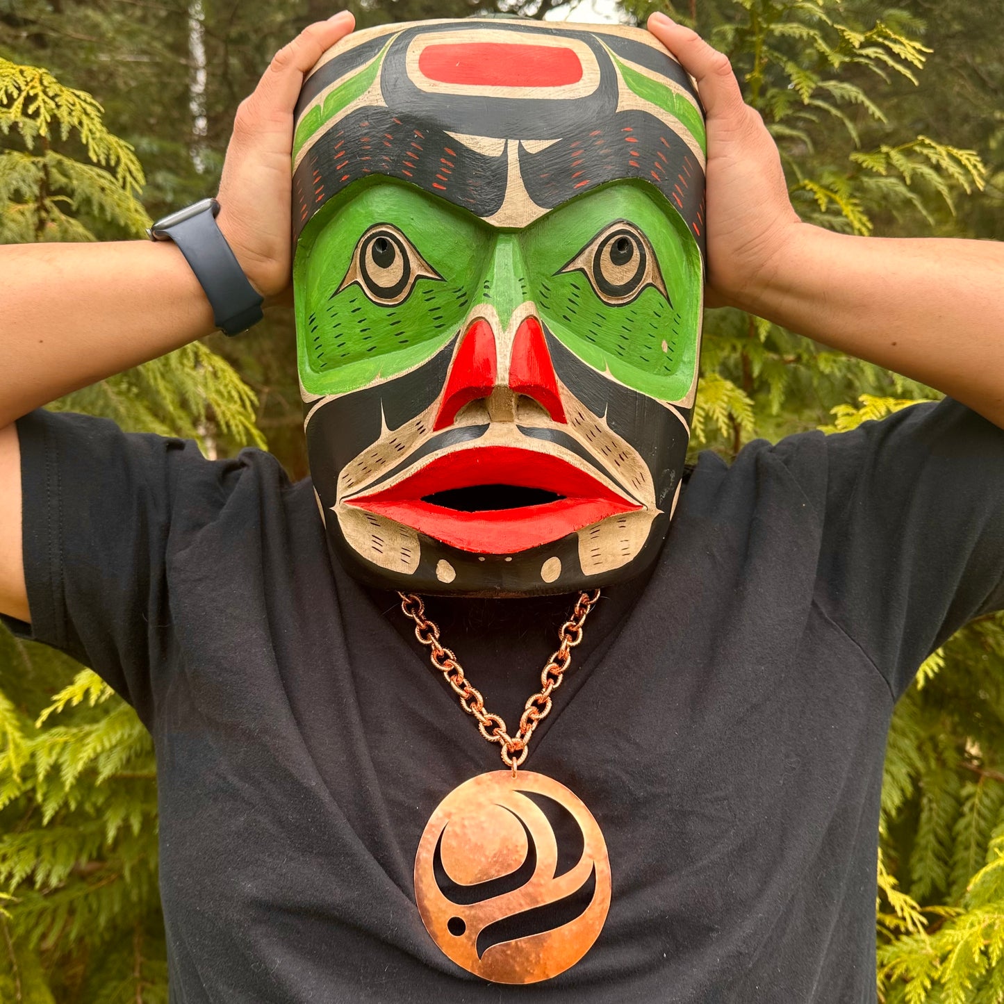 XL Haida Salmon Egg Pendant