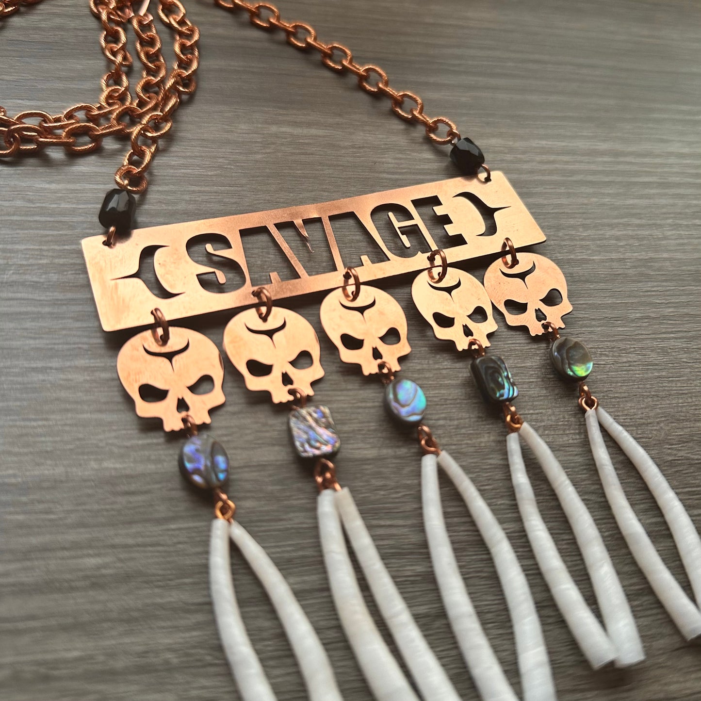 Copper $avage Necklace