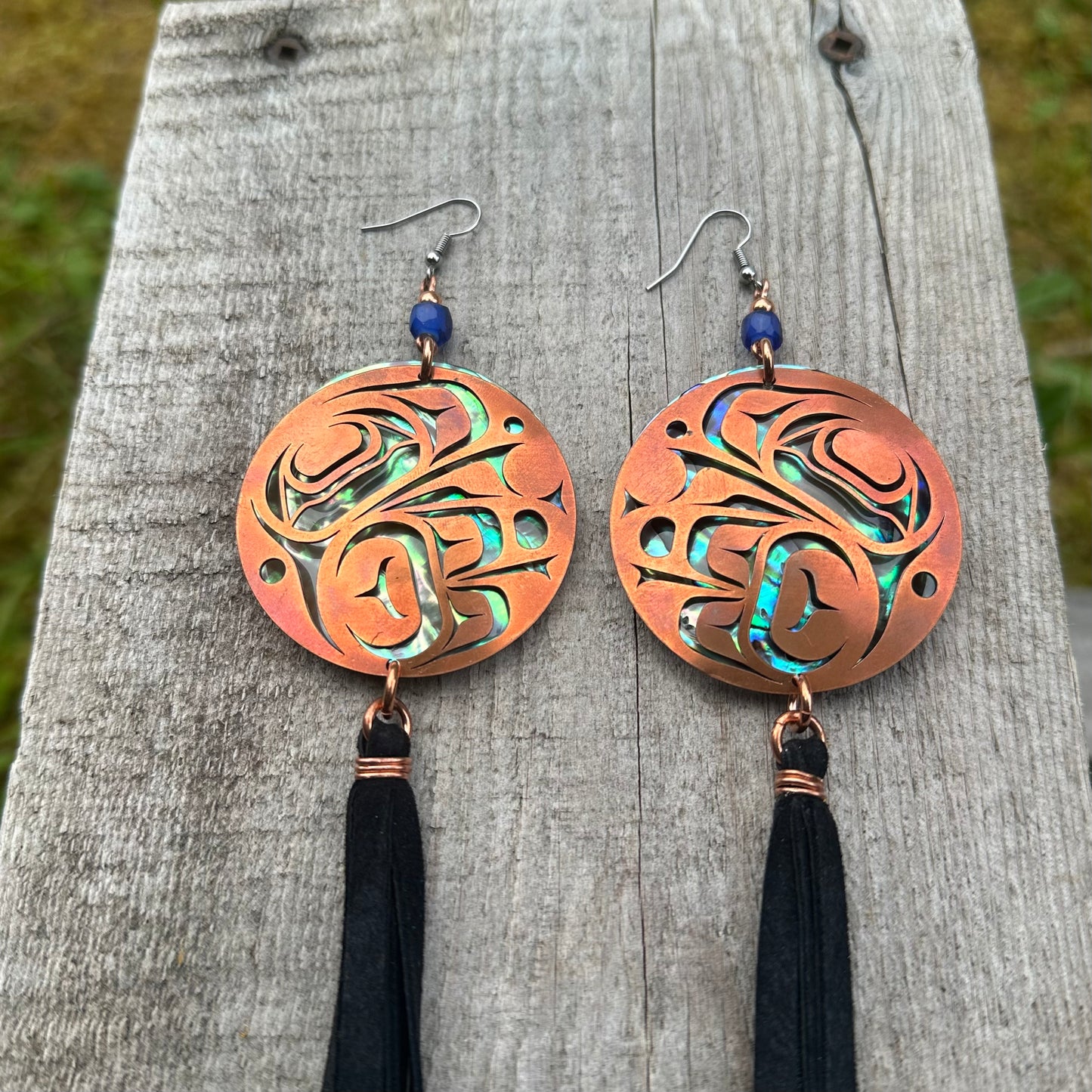 XL Raven Steals the Light Earrings