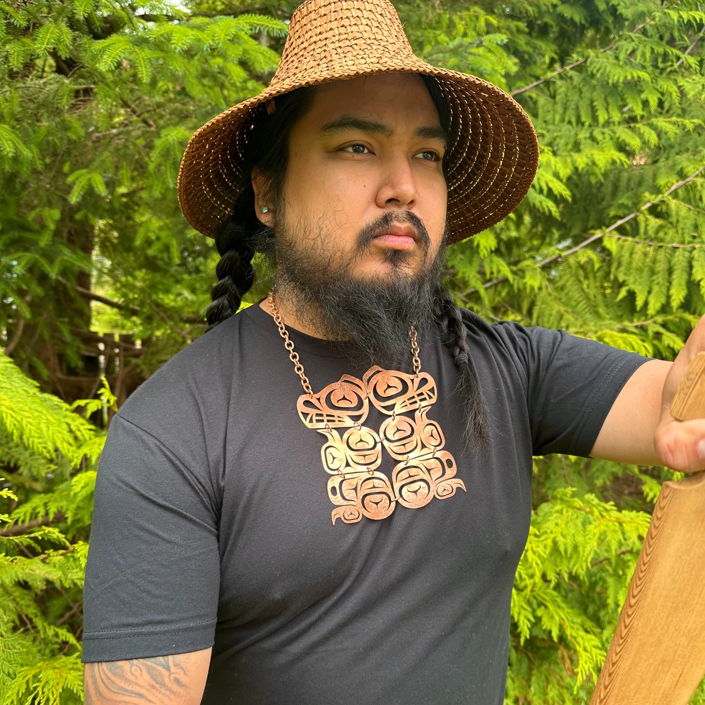 Haida Copper Bead Chest Plate
