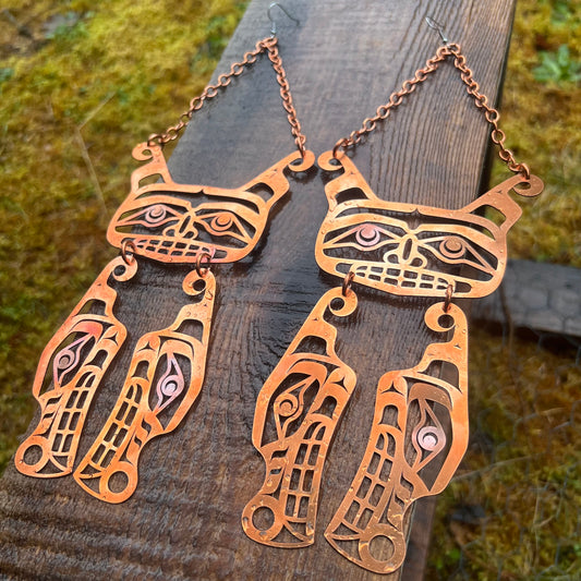 Double Headed Sisiutl Earrings