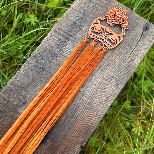 Copper Haida Beaver Pendant
