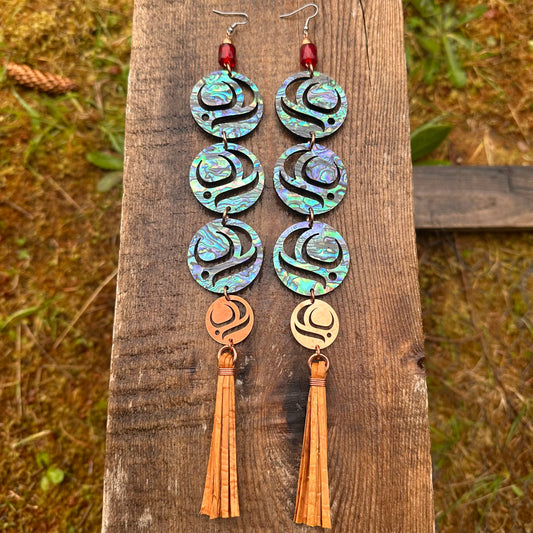 Salmon Egg Earrings
