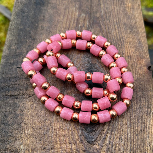 Matte Pink Glass New Generation Trade Beads