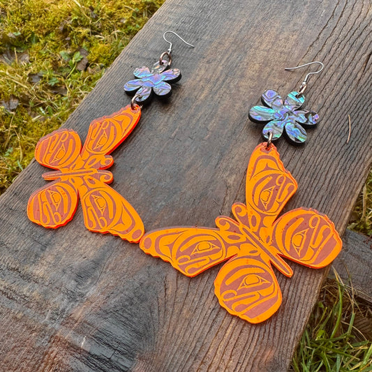 Haida Butterfly For Solidarity Earrings