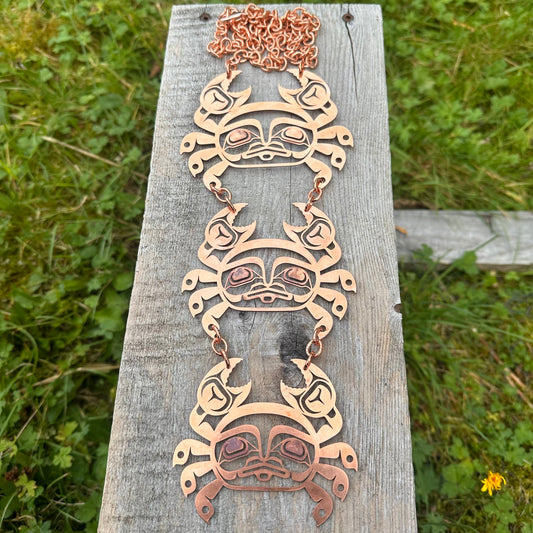 Three Tier Copper Haida Crab