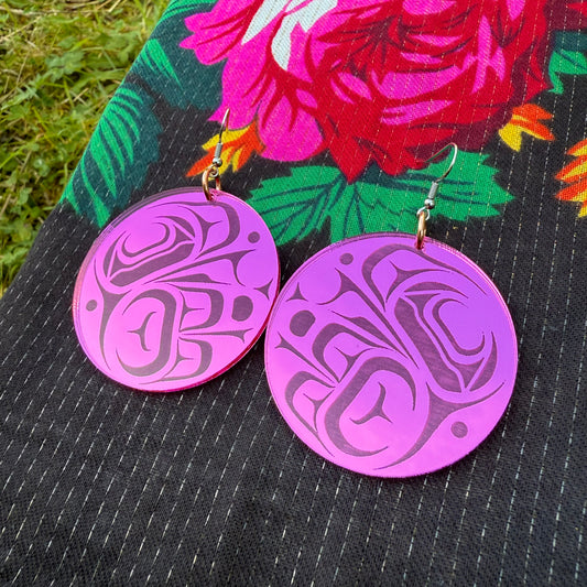 Raven Steals The Light Mirror Earrings