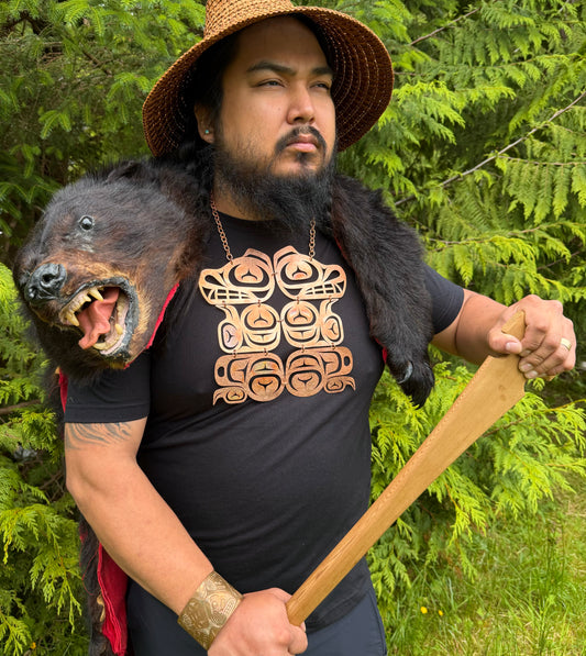 Haida Copper Bead Chest Plate