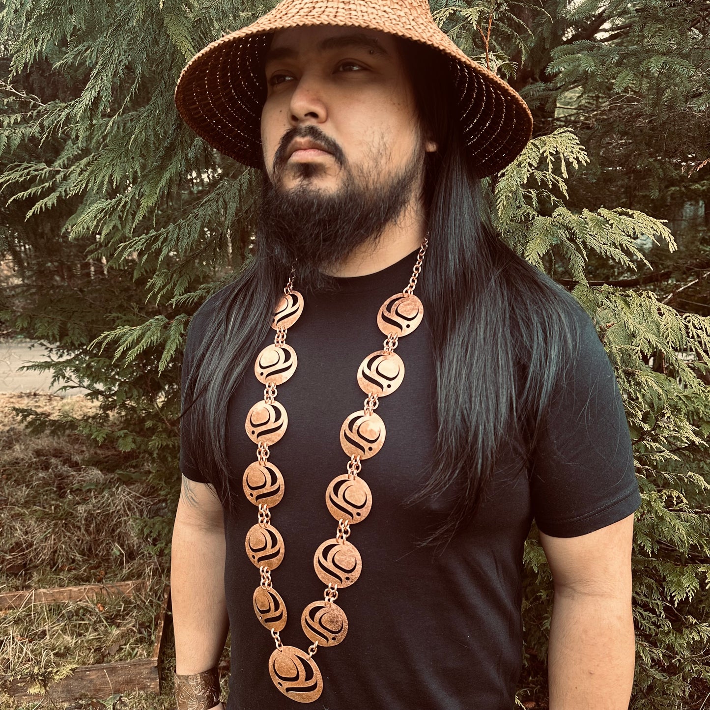Copper Haida Salmon Egg Necklace