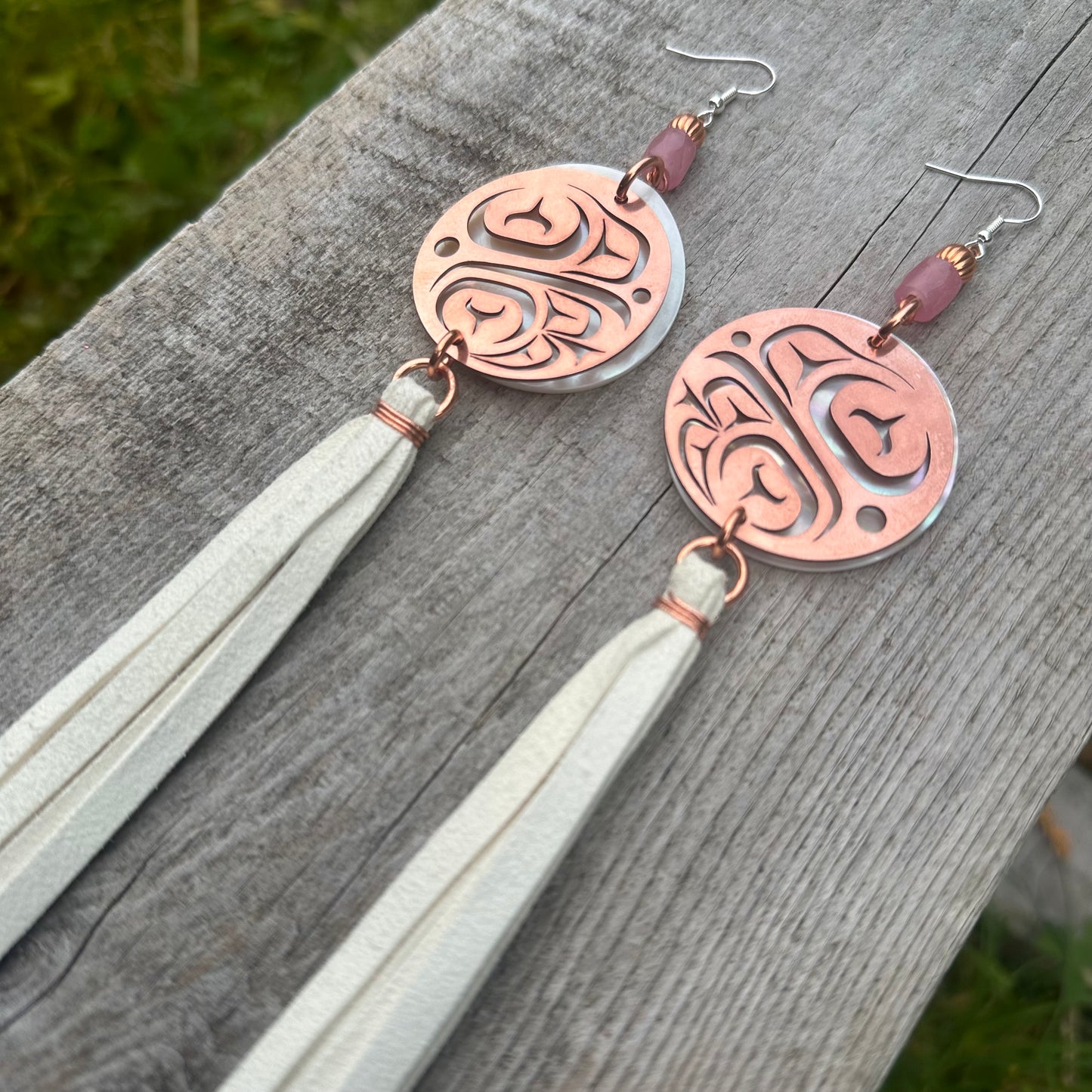 Copper Haida Eagle Earrings