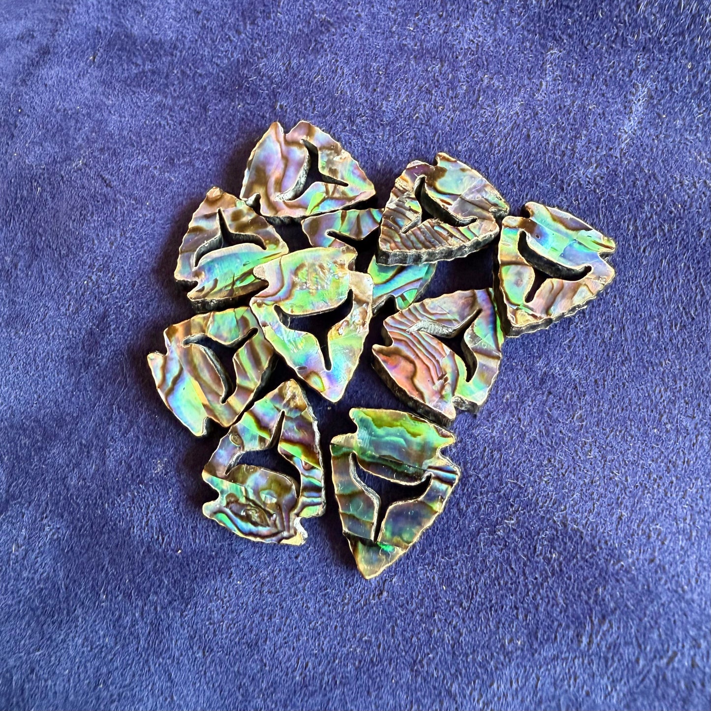 Abalone Arrow Head Cabochon Center