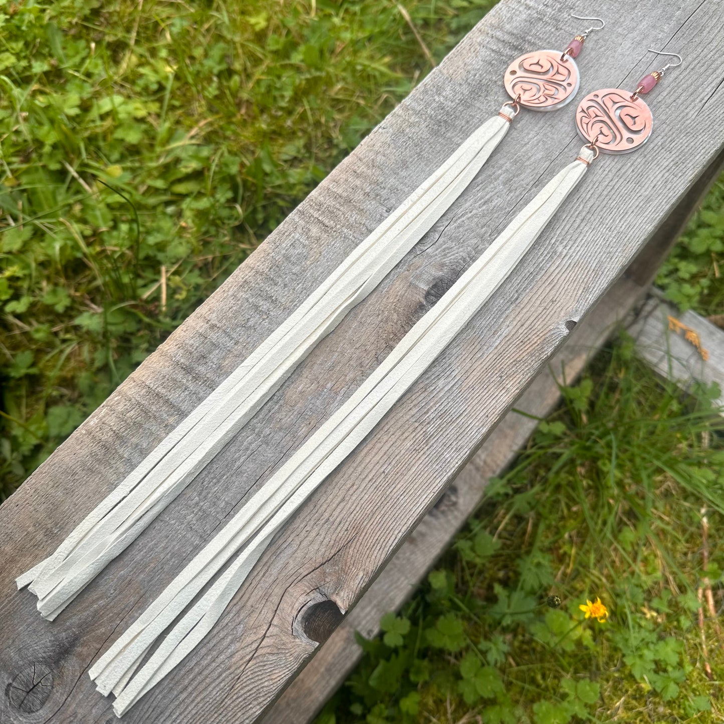 Copper Haida Eagle Earrings